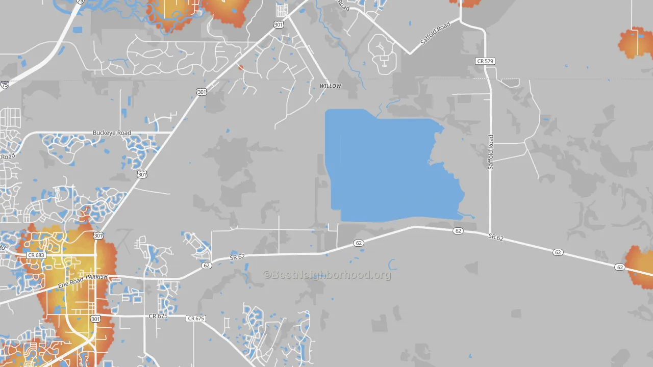 Bike Grade map of Willow, FL