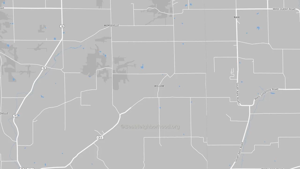 Bike Grade map of Willow, IL