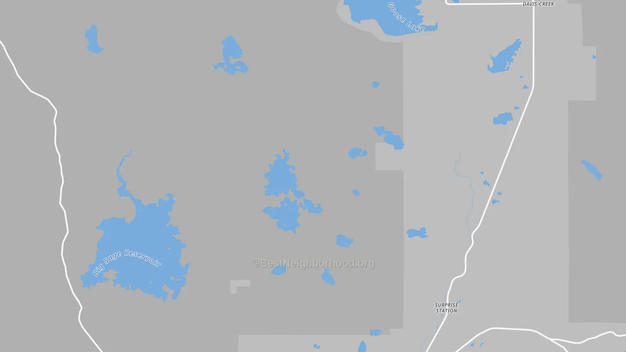 Bike Grade map of Willow Ranch, CA