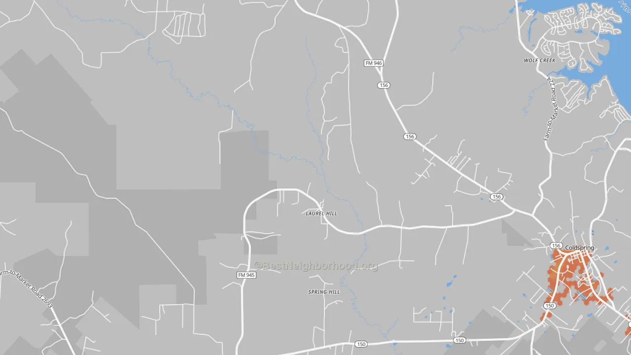 Bike Grade map of Willow Springs, TX