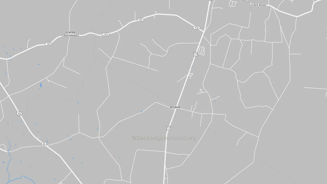 Bike Grade map of Wilmar, NC