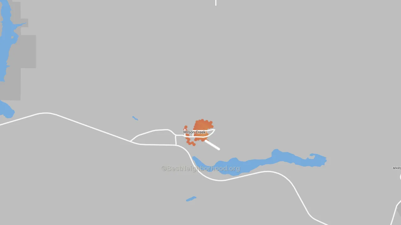 Bike Grade map of Wilson Creek, WA