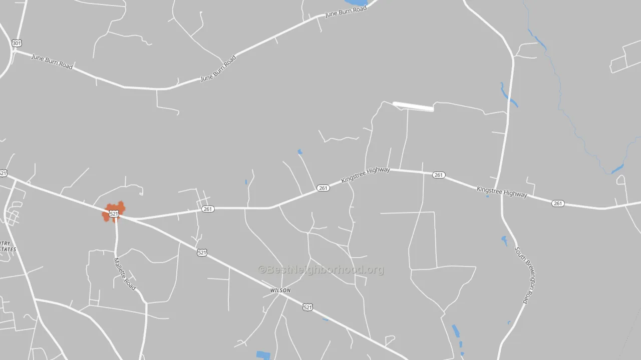 Bike Grade map of Wilson, SC