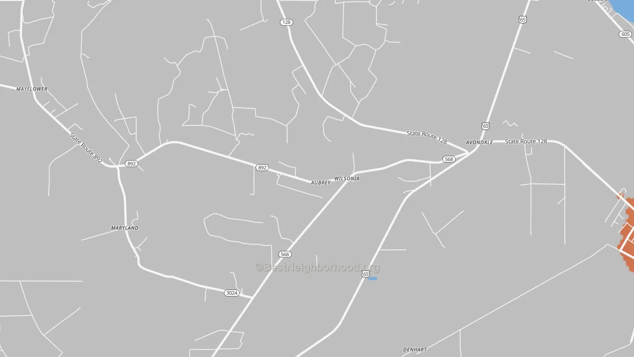 Bike Grade map of Wilsonia, LA