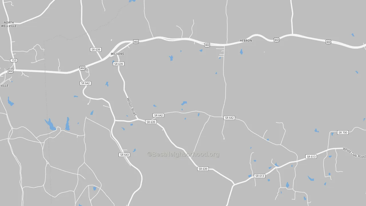 Bike Grade map of Wilsons, VA