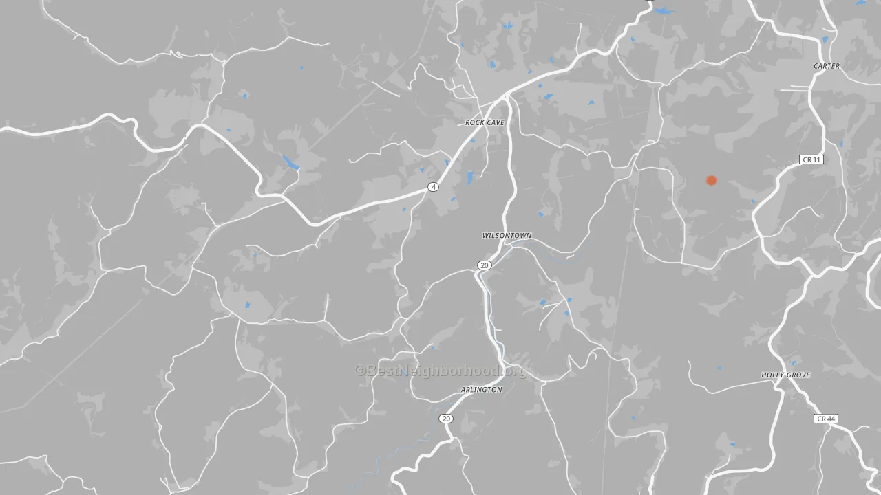Bike Grade map of Wilsontown, WV