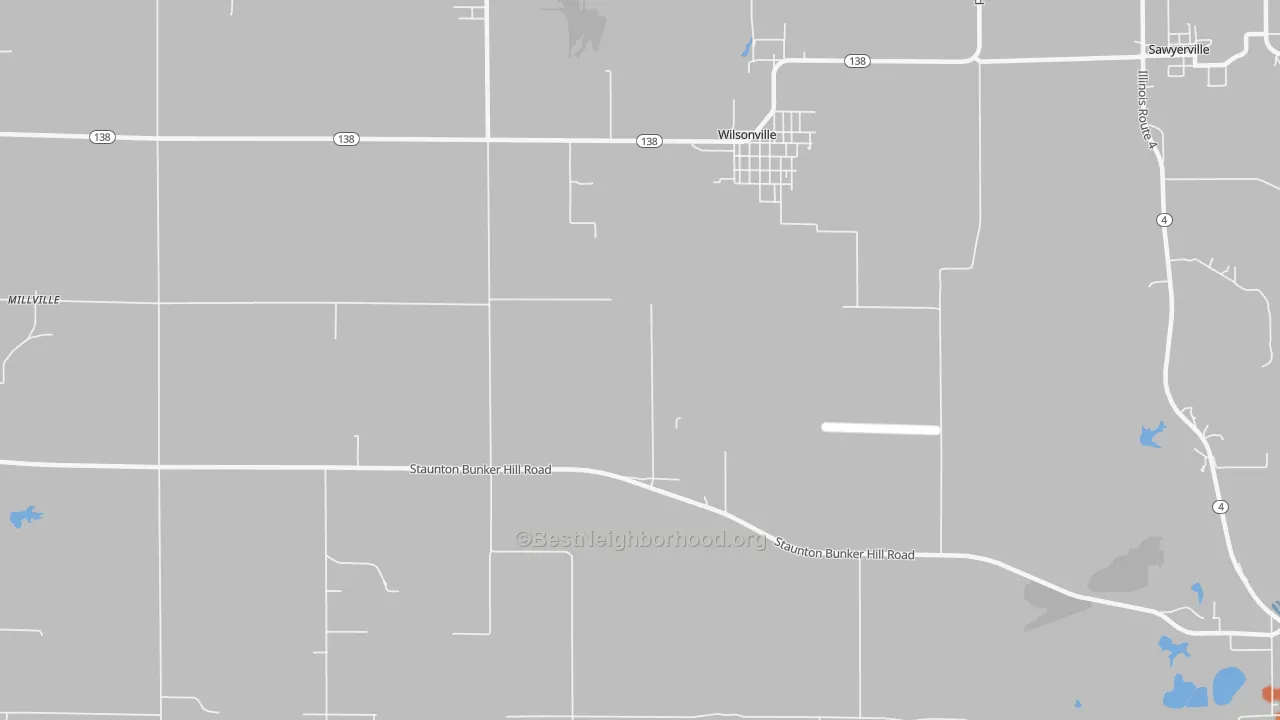 Bike Grade map of Wilsonville, IL