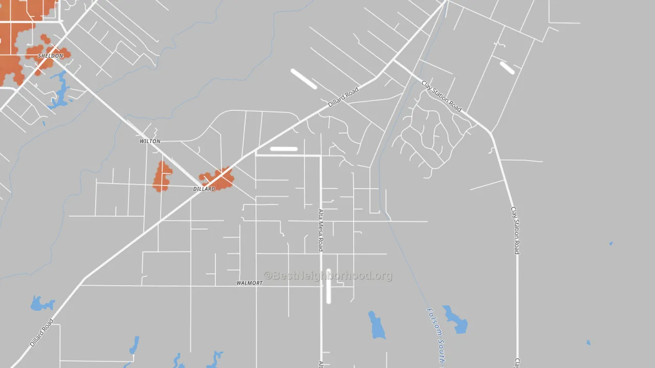Bike Grade map of Wilton, CA