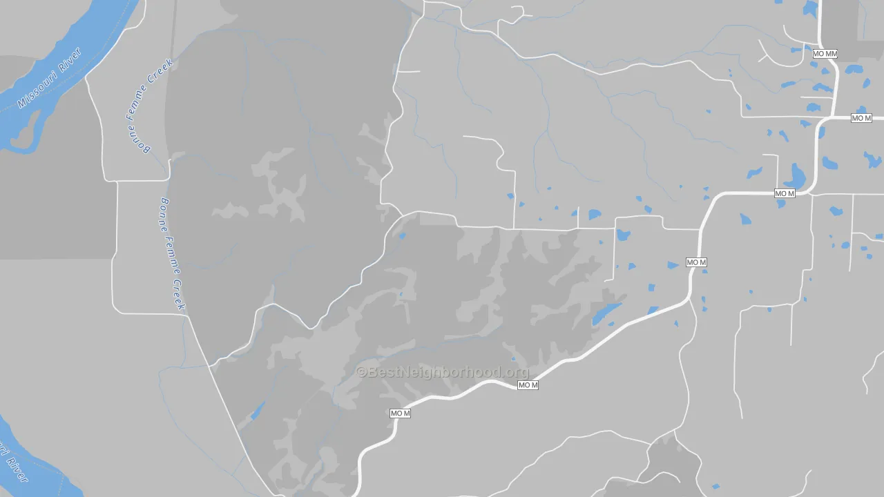 Bike Grade map of Wilton, MO