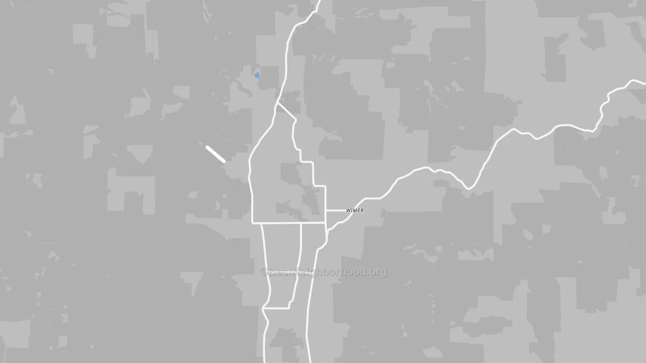 Bike Grade map of Wimer, OR