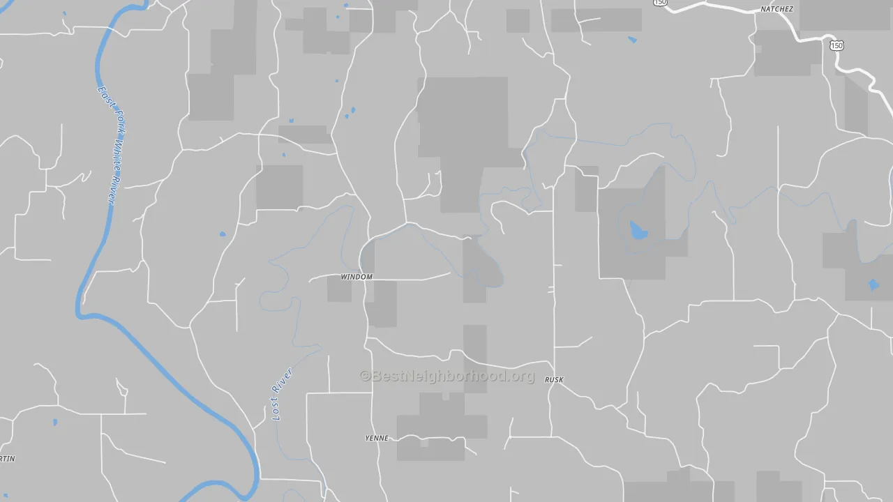 Bike Grade map of Windom, IN