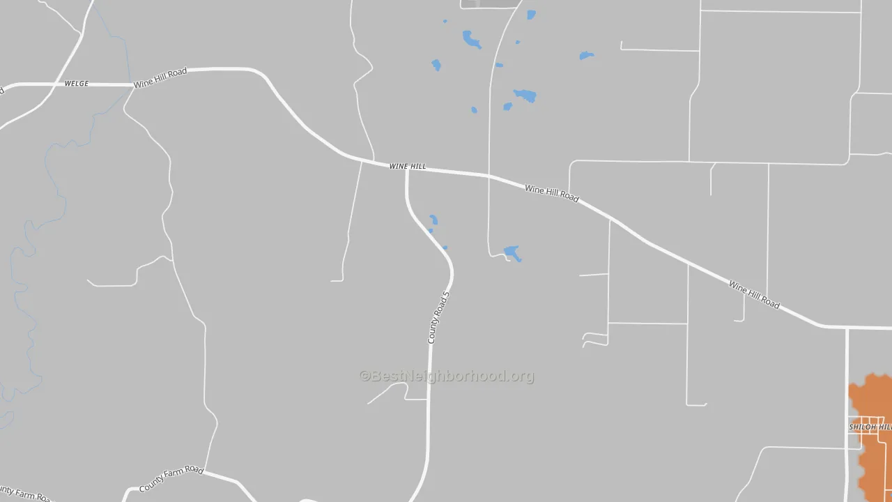 Bike Grade map of Wine Hill, IL