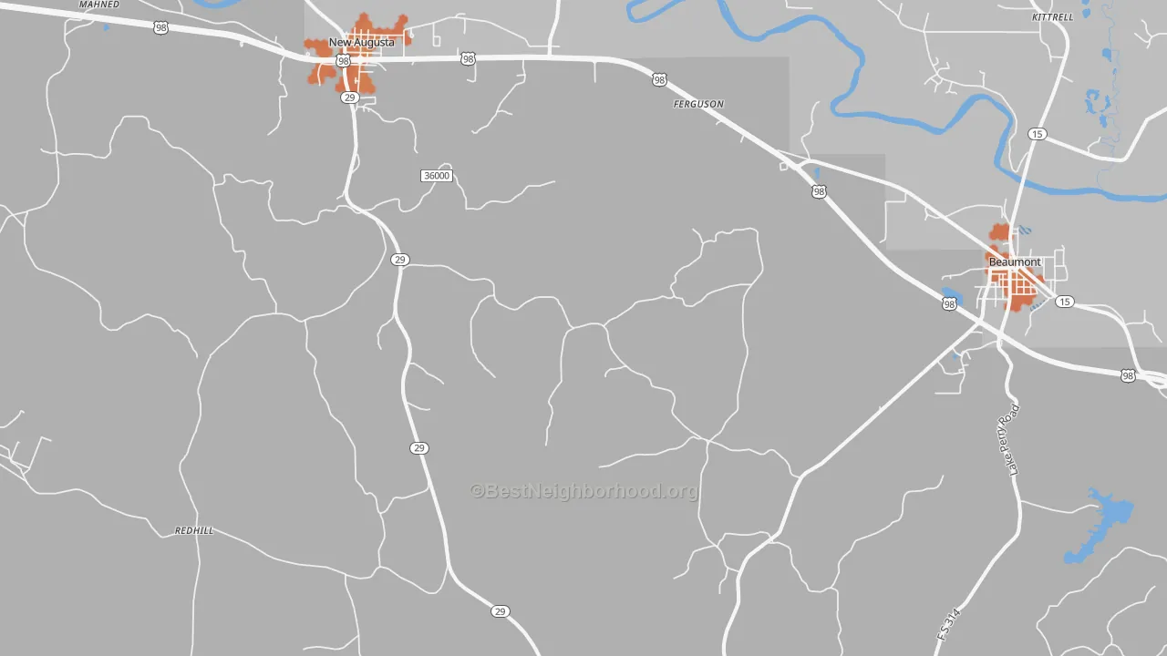 Bike Grade map of Wingate, MS