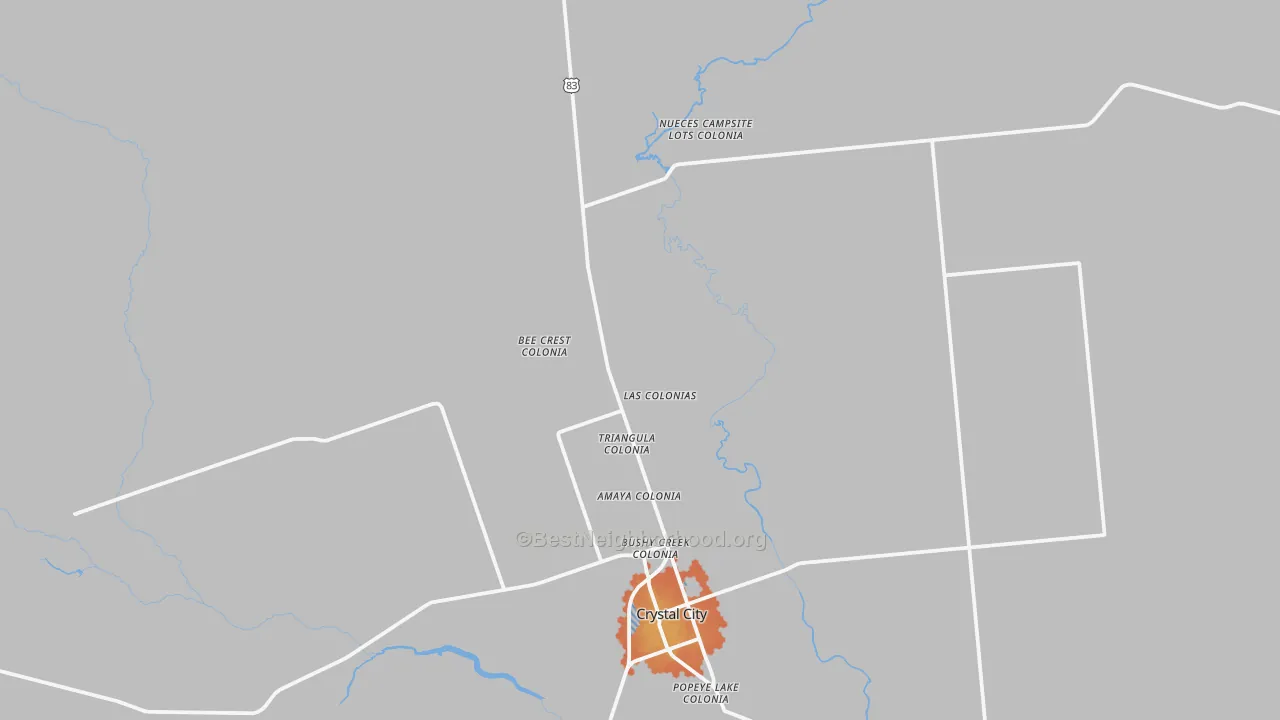 Bike Grade map of Winter Haven, TX