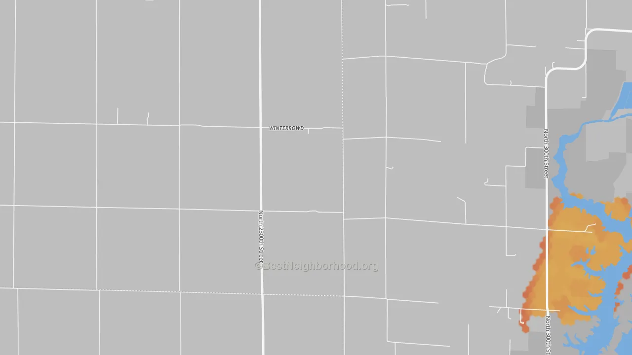 Bike Grade map of Winterrowd, IL