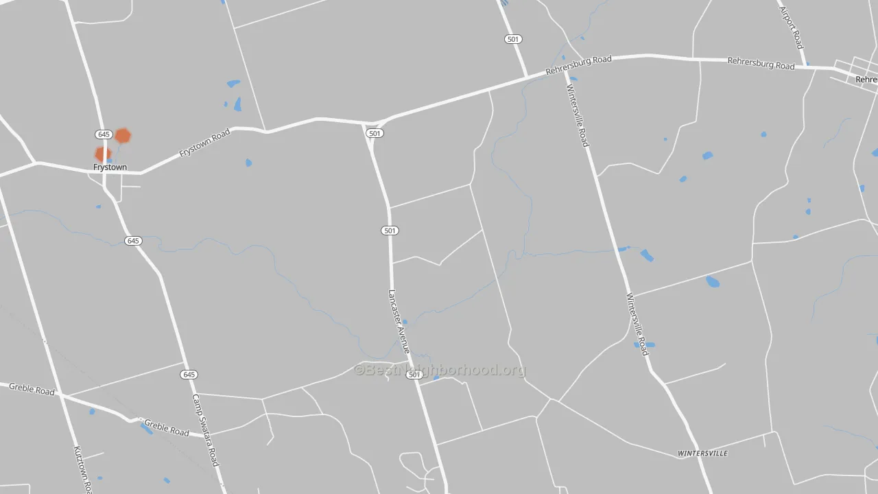 Bike Grade map of Wintersville, PA