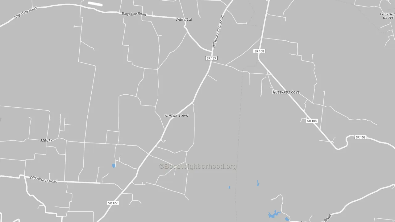 Bike Grade map of Winton Town, TN