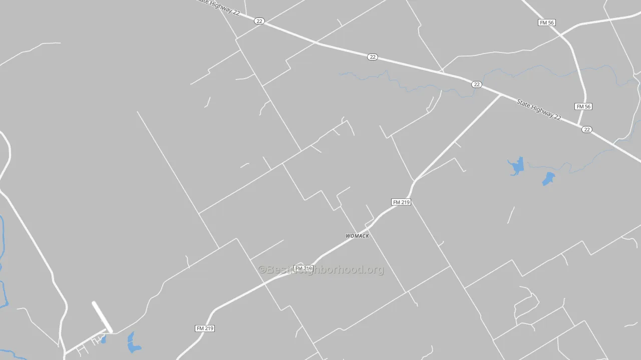 Bike Grade map of Womack, TX