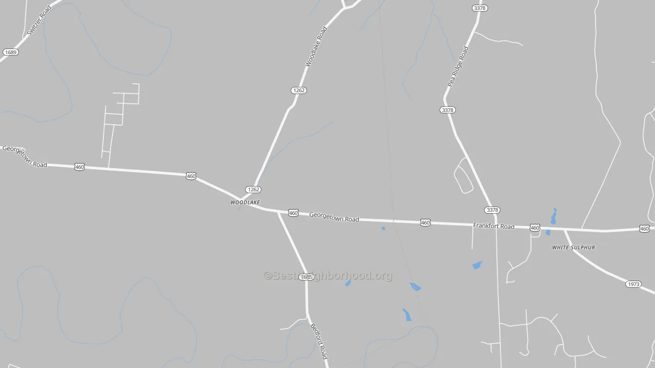 Bike Grade map of Woodlake, KY