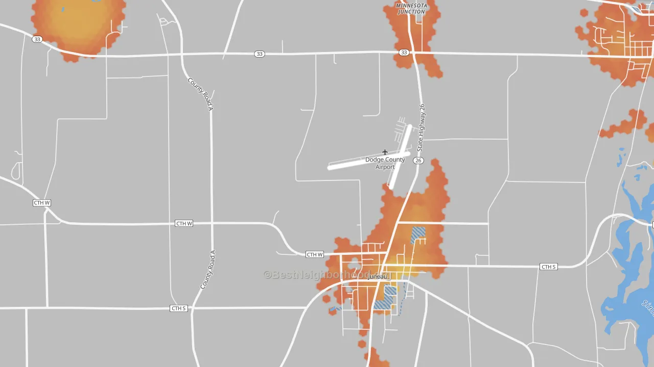 Bike Grade map of Woodland, WI