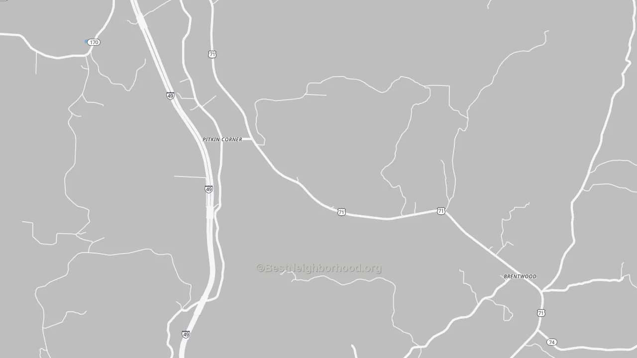 Bike Grade map of Woolsey, AR