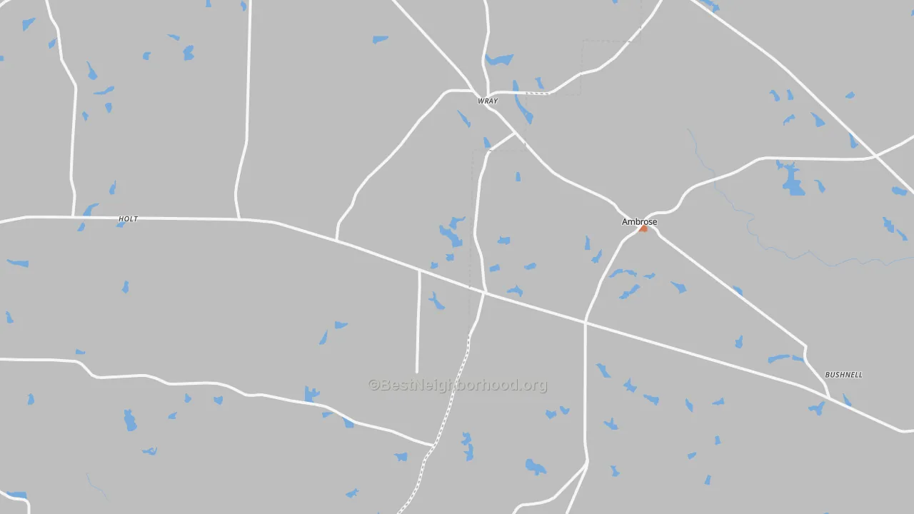 Bike Grade map of Wray, GA