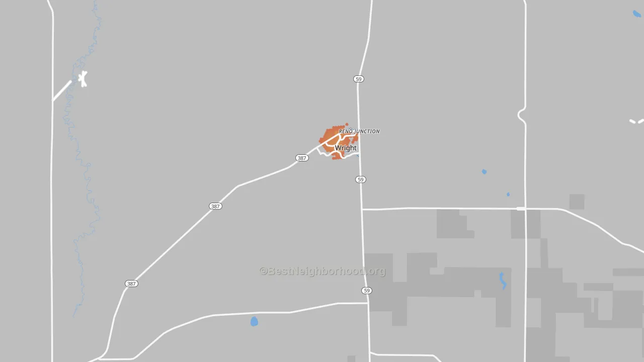 Bike Grade map of Wright, WY