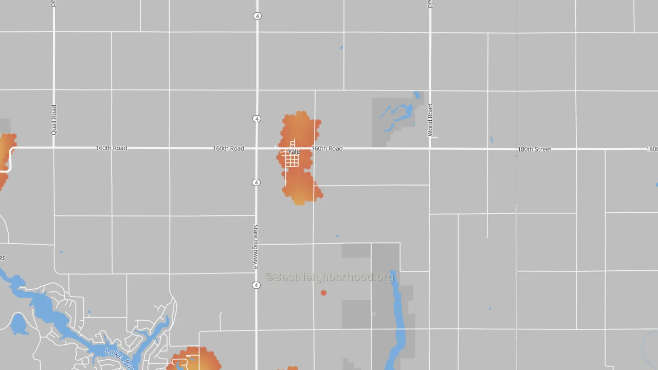 Bike Grade map of Yale, IA