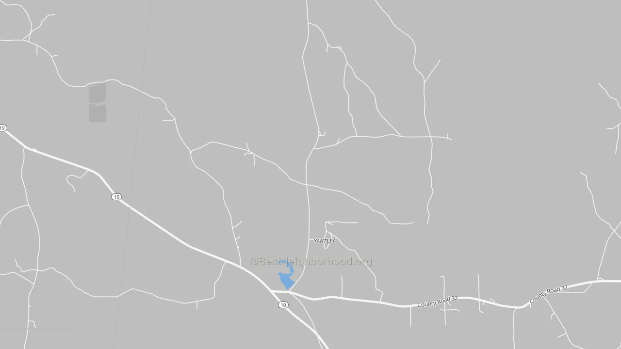 Bike Grade map of Yantley, AL