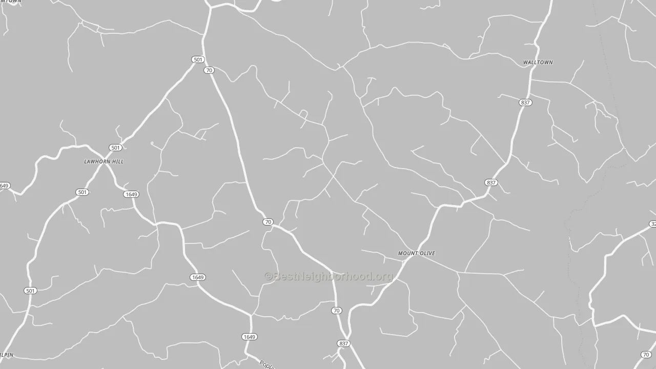 Bike Grade map of Yosemite, KY