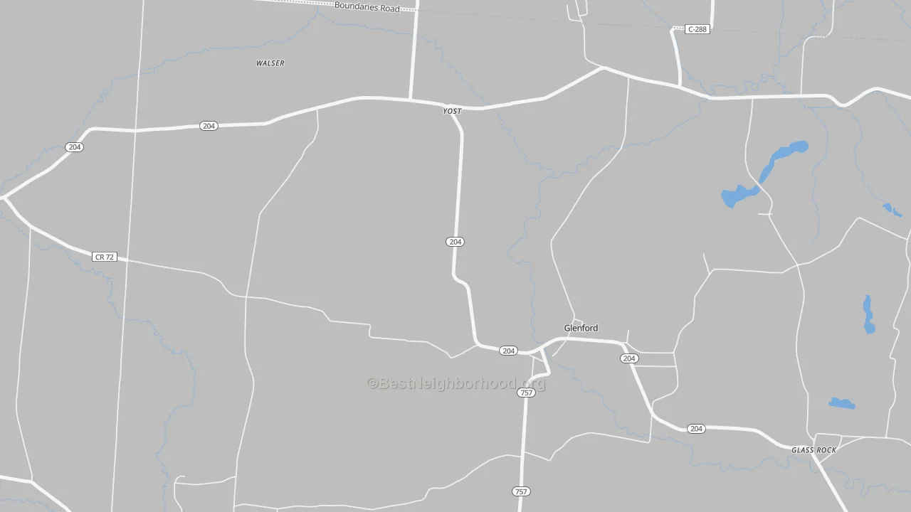 Bike Grade map of Yost, OH