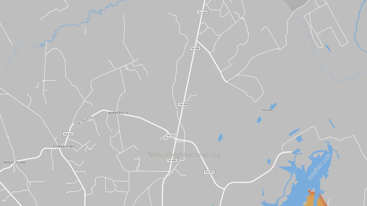 Bike Grade map of Young, TX