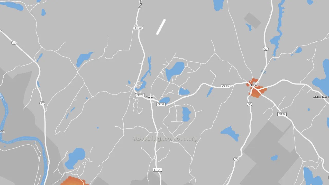Bike Grade map of Yulan, NY