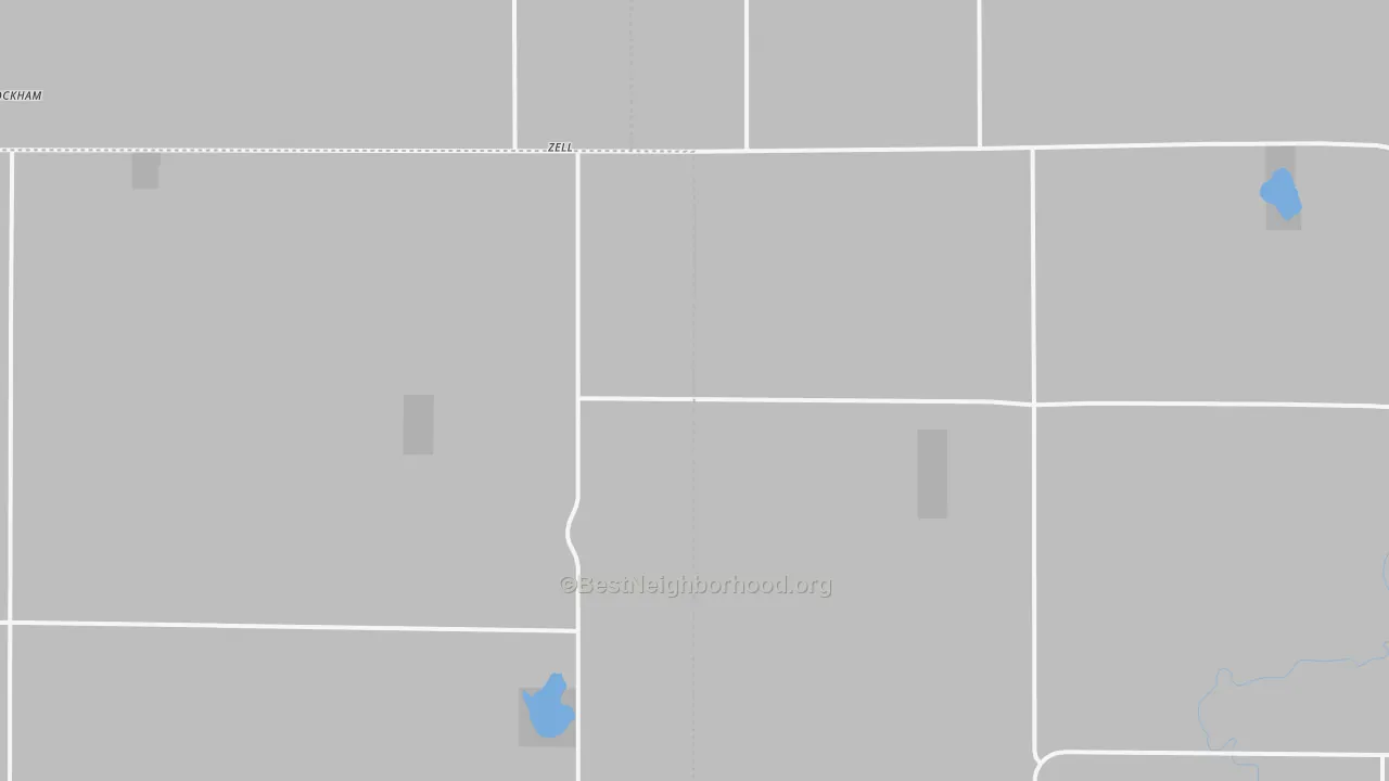 Bike Grade map of Zell, SD