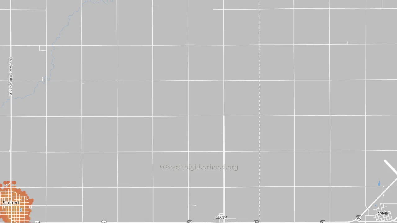 Bike Grade map of Zenith, KS