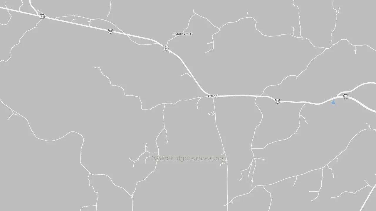 Bike Grade map of Zimco, AL