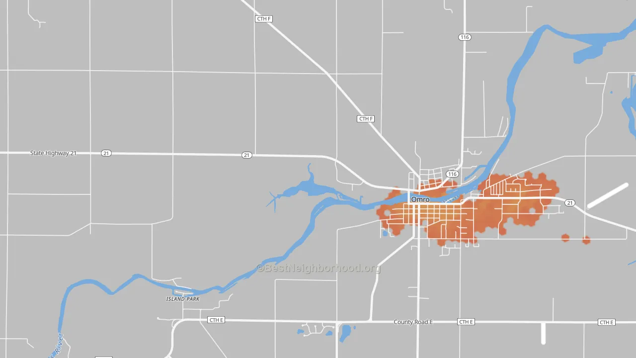 Bike Grade map of Zion, WI