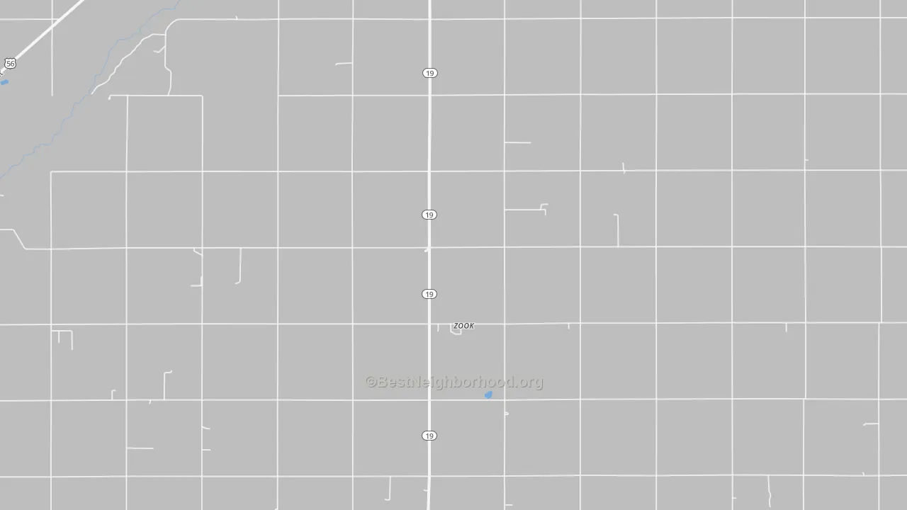 Bike Grade map of Zook, KS