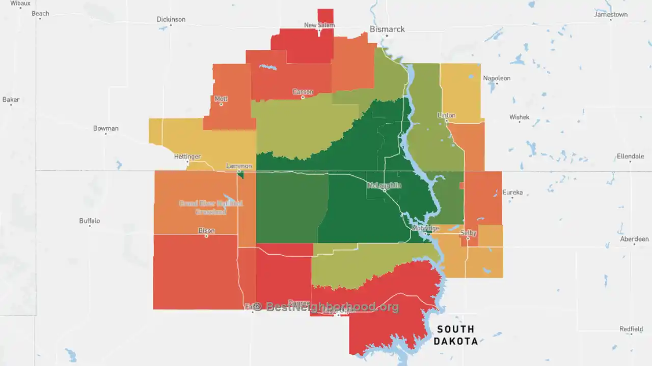 Standing Rock Telecommunications 2G and 3G Coverage Map