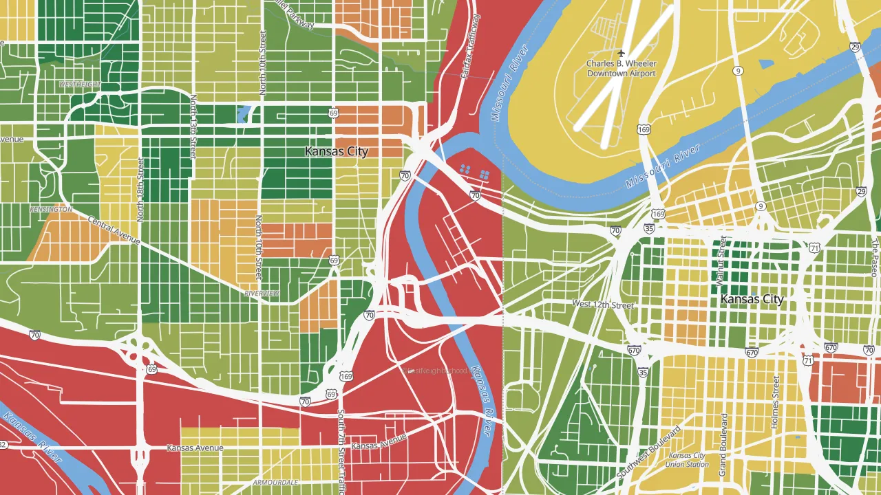 66118, KS map of race and ethnicity