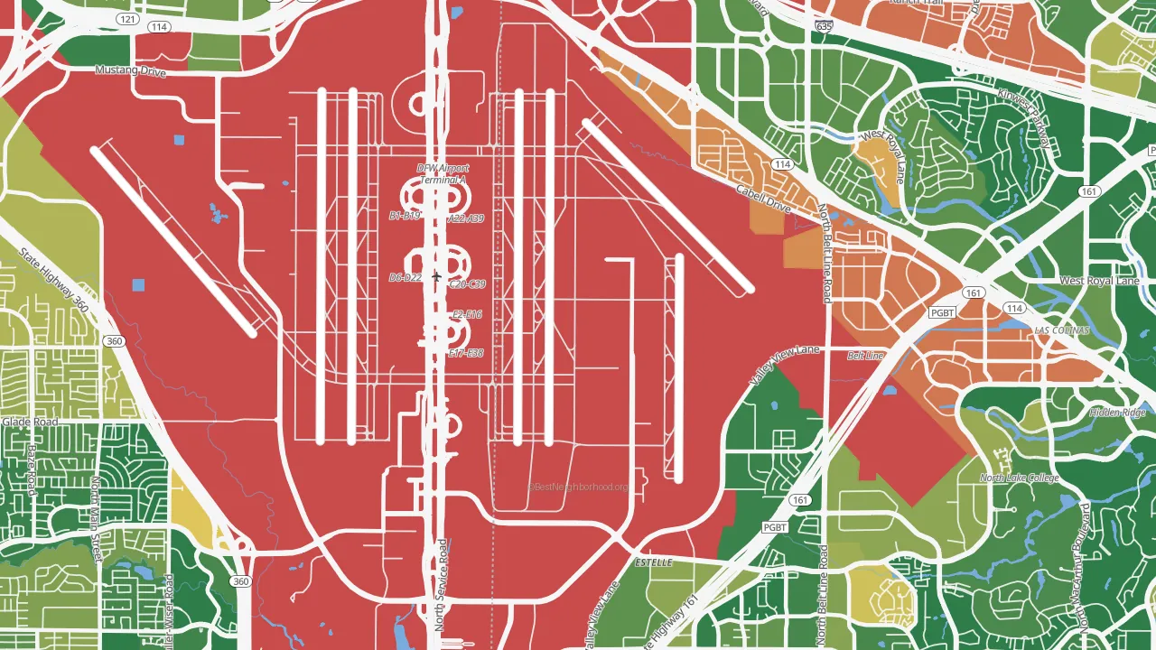 75261, TX map of race and ethnicity