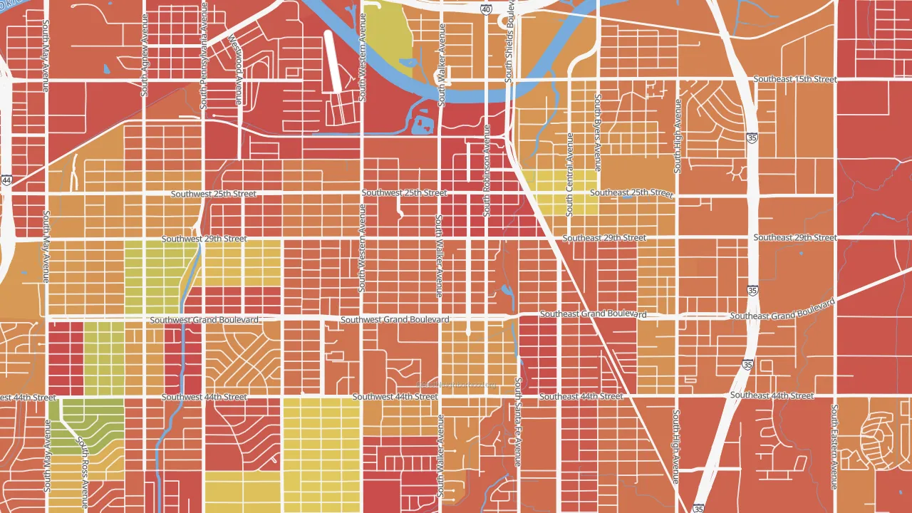 Capitol Hill, Oklahoma City, OK of rich and poor neighborhoods by household income