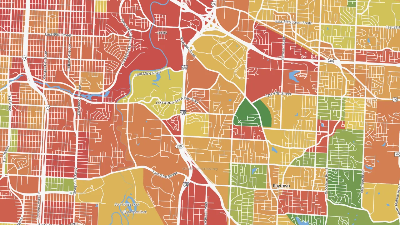 Eastwood Hills, Kansas City, MO of rich and poor neighborhoods by household income