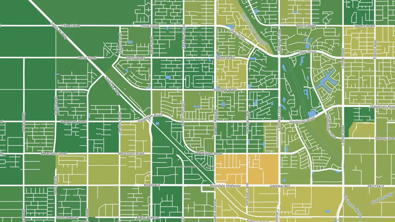 Emerald Estates, Bakersfield, CA of rich and poor neighborhoods by household income