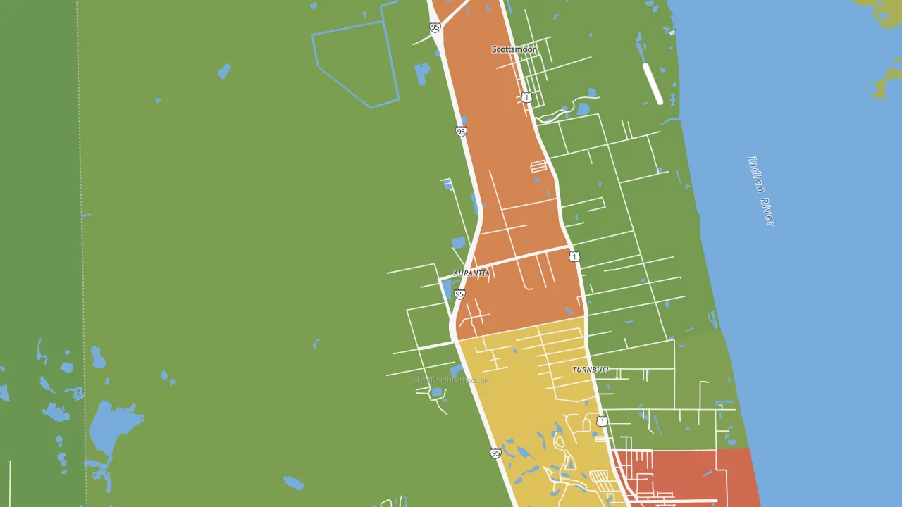 Indian River Park, Mims, FL of rich and poor neighborhoods by household income