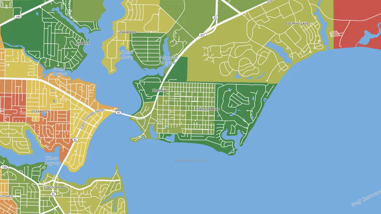 Port Dixie, Lake Lorraine, FL of rich and poor neighborhoods by household income