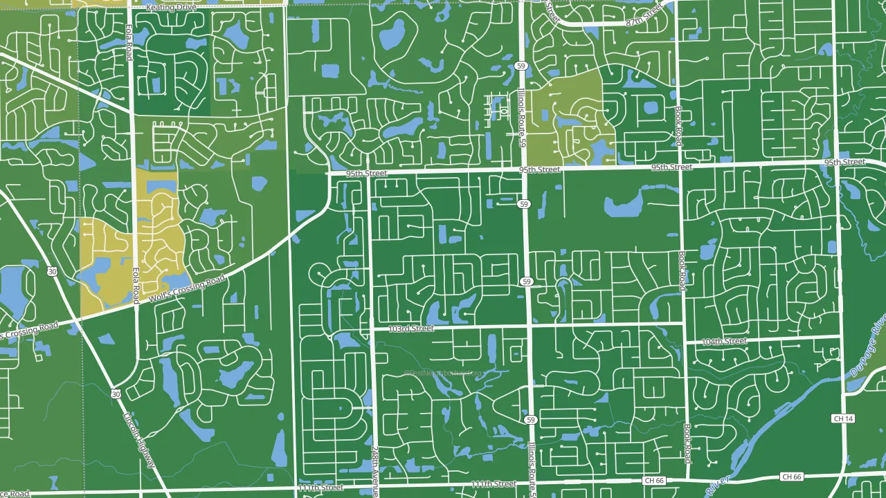 Tall Grass, Naperville, IL of rich and poor neighborhoods by household income