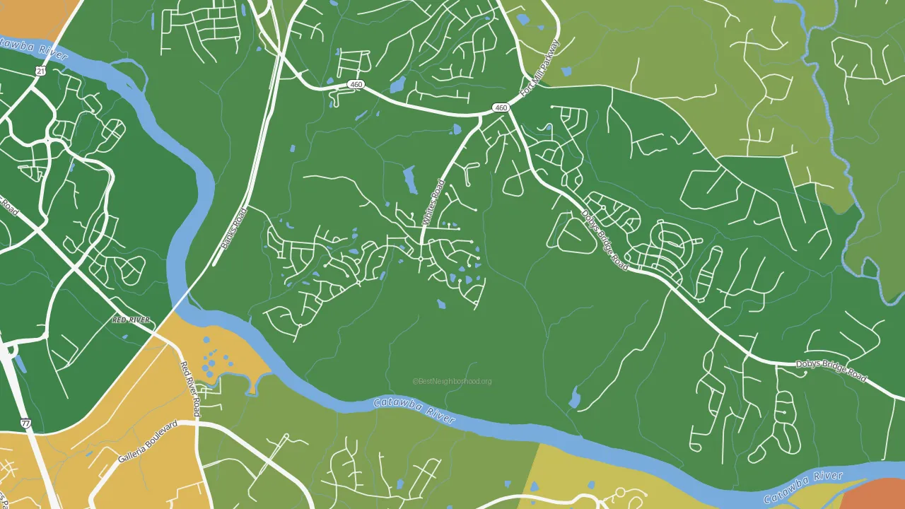 White Grove, Fort Mill, SC of rich and poor neighborhoods by household income