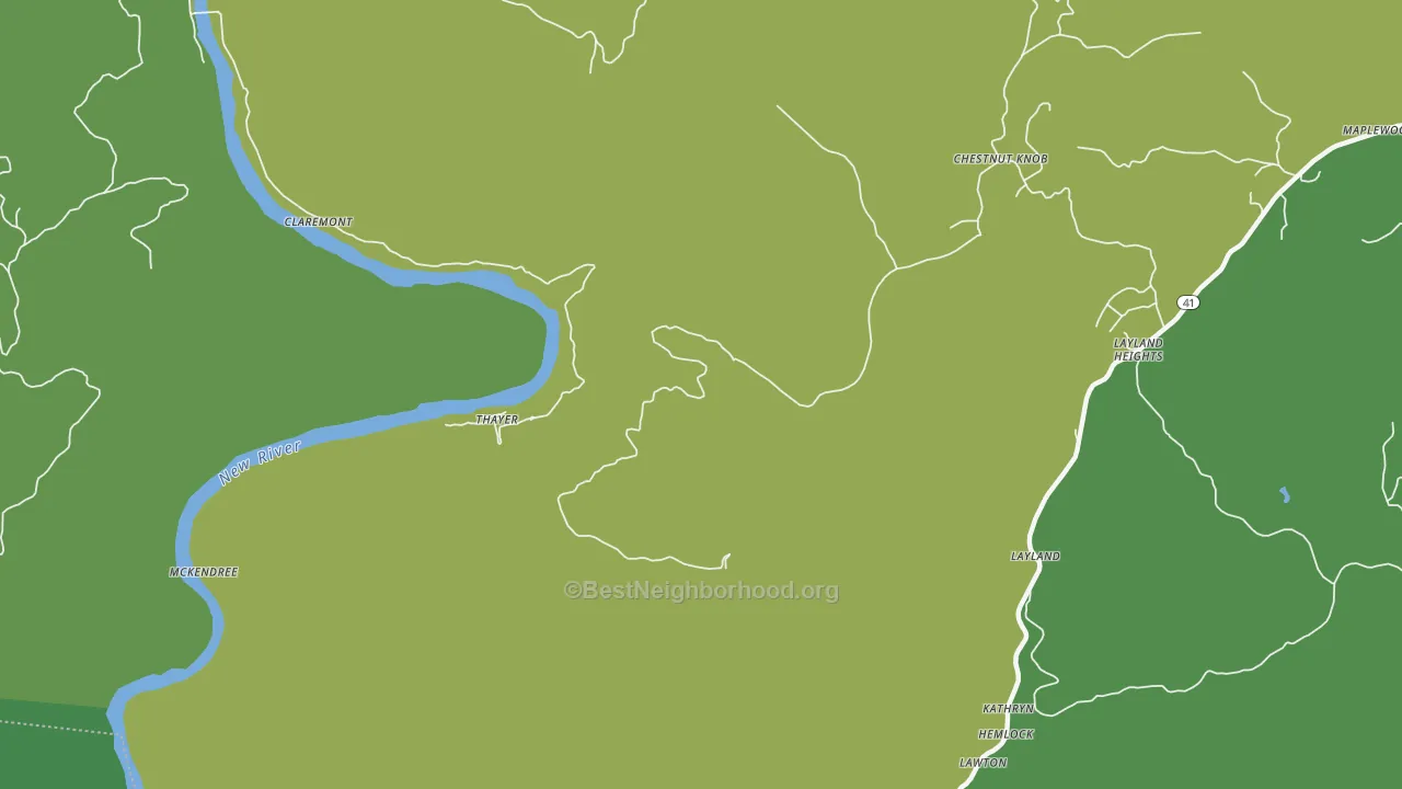 thayer-wv internet provider availability map