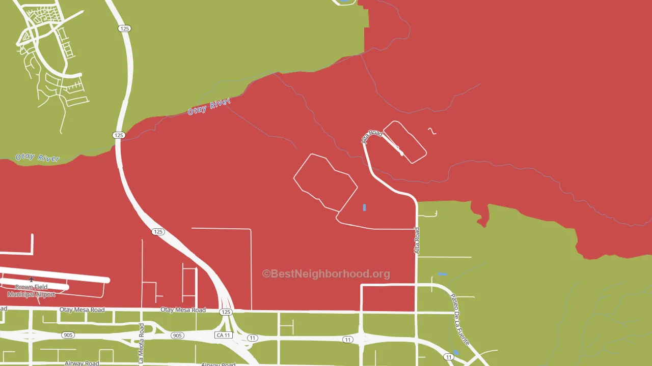 92179, CA map of internet competition